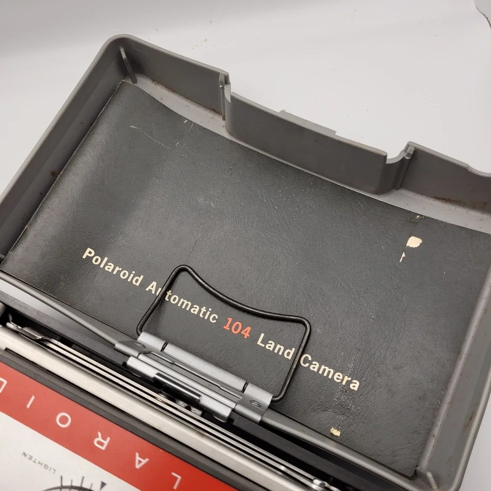 Vintage Polaroid Automatic 104 Land Camera with Original Box and Cover TD504740